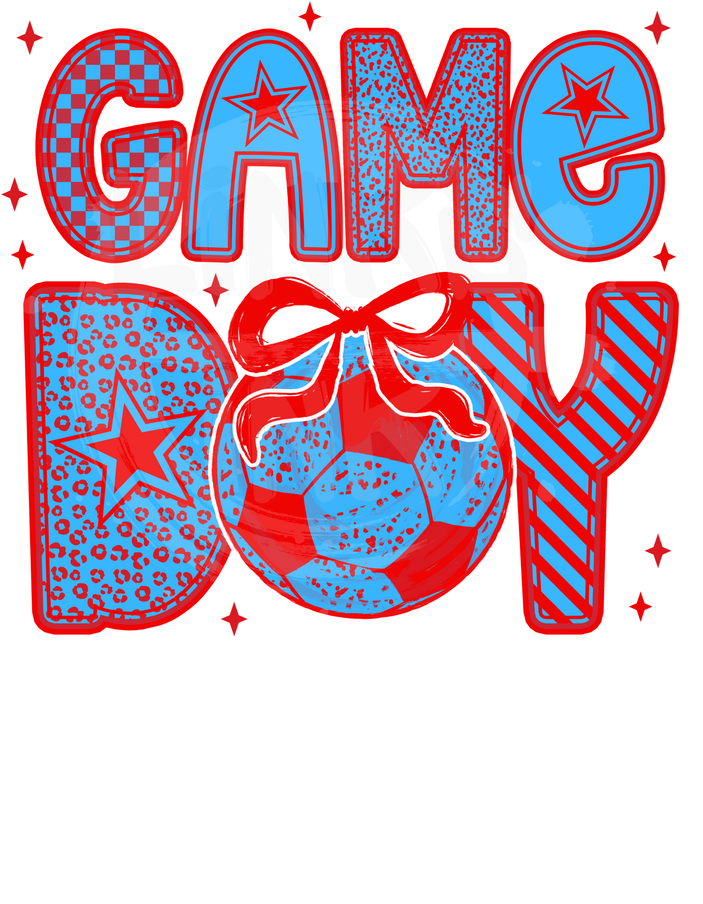 GAME DAY - Red & Blue Soccer