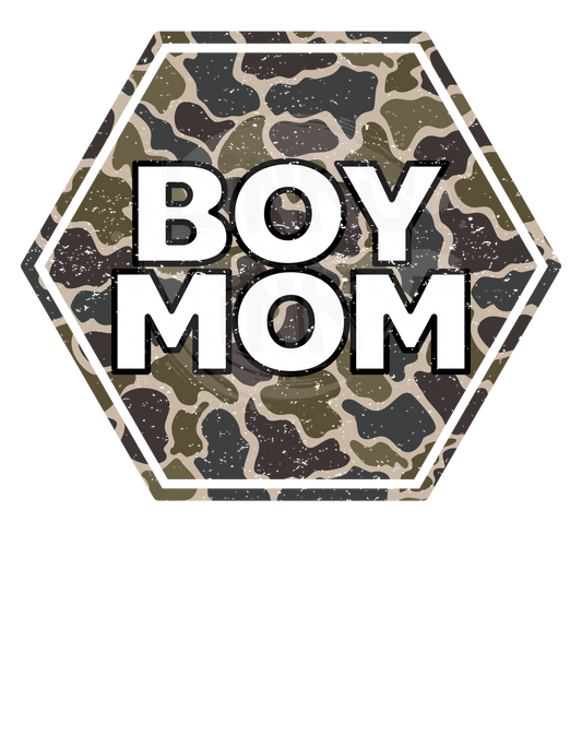 Distressed Camo Boy Mom