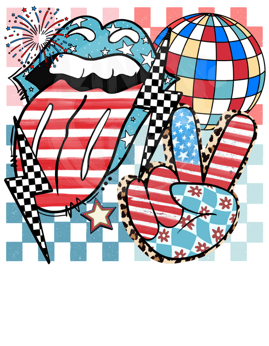 Retro Checkered America